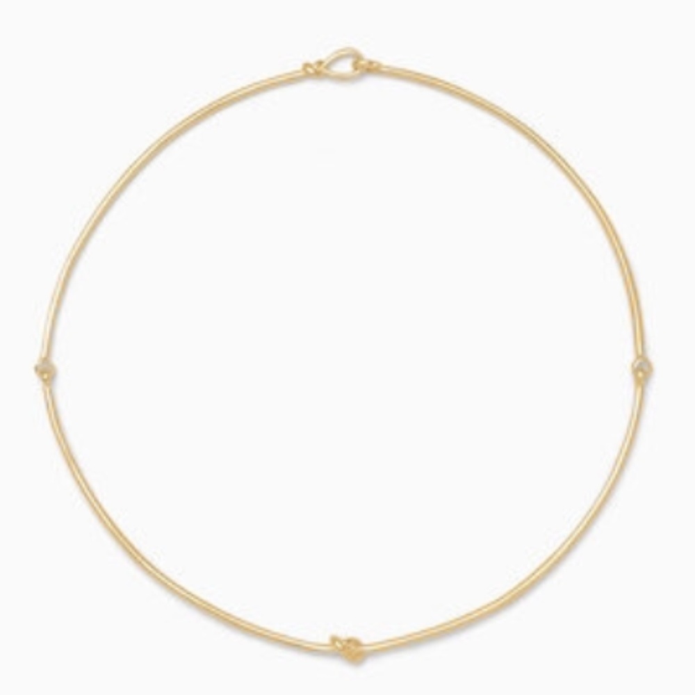 Stella & Dot Simple Gold Knot Collar